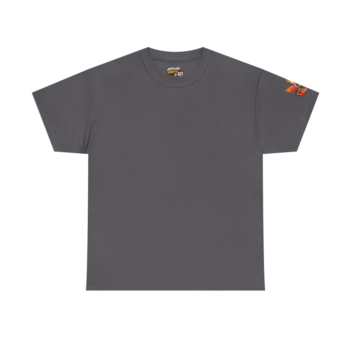 Color: Charcoal | Burns Coming Out Premium Graphic Tee
