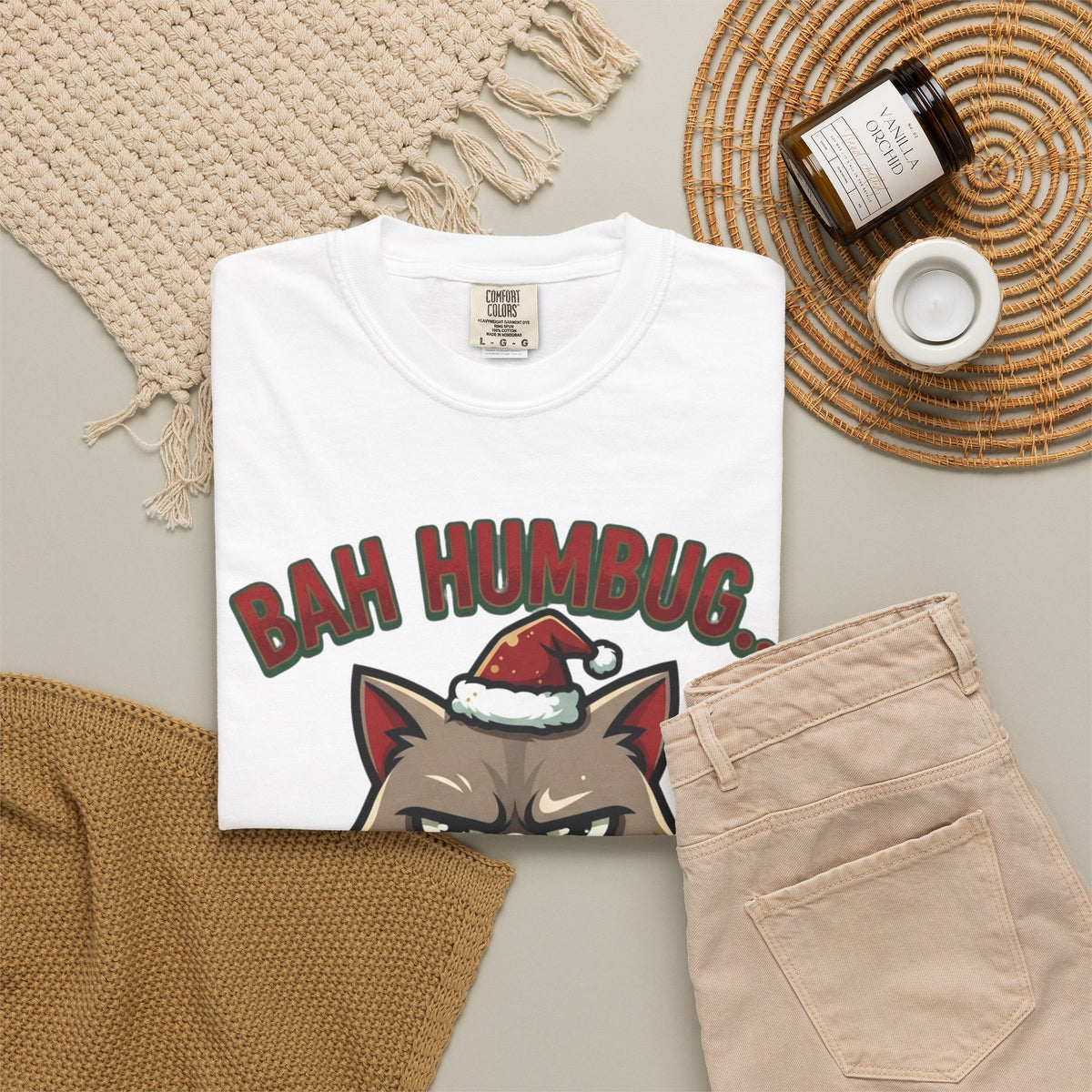 "Bah Humbug" Unisex Garment-Dyed Tee
