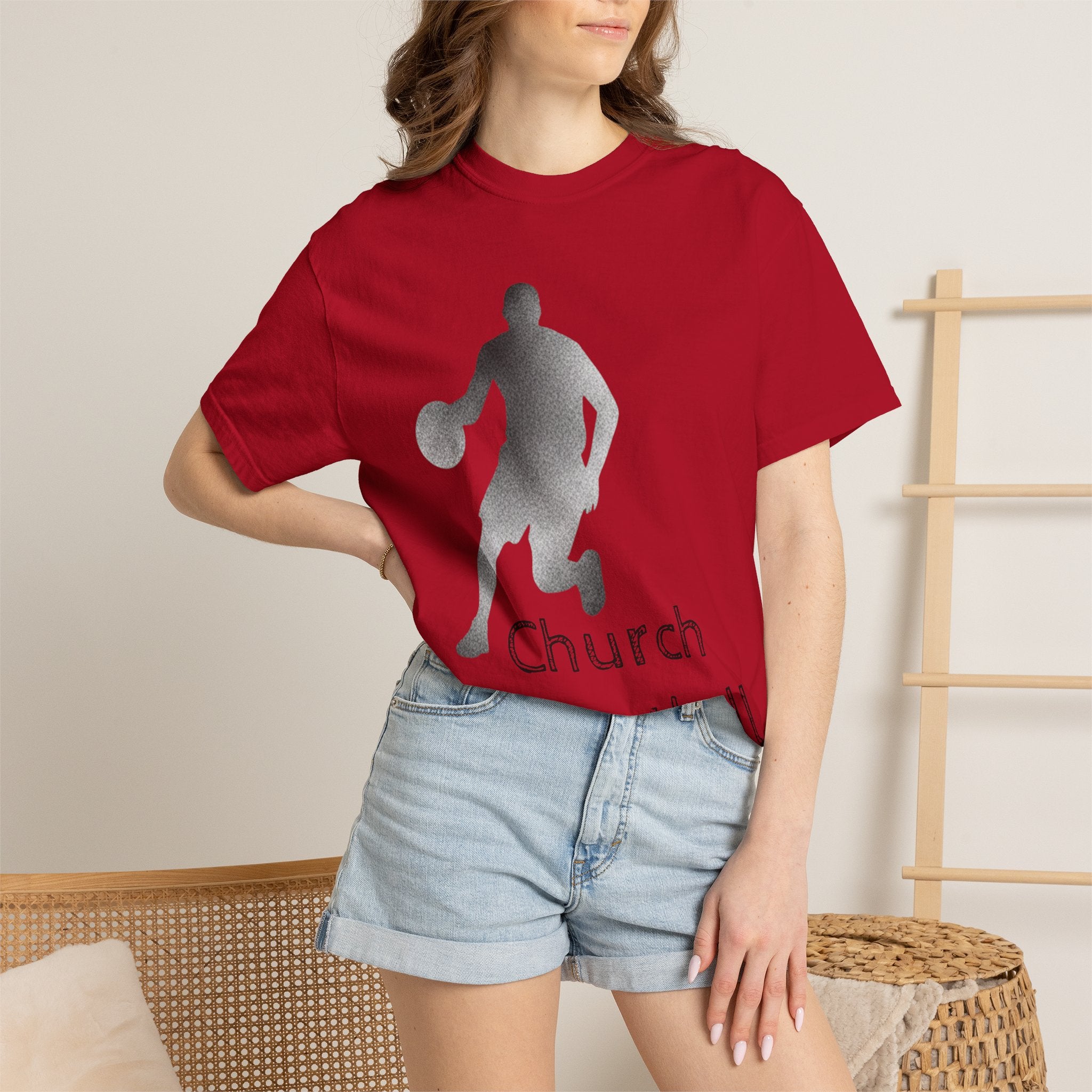 "Church Basketball: High Court" Unisex Garment-Dyed T-shirt