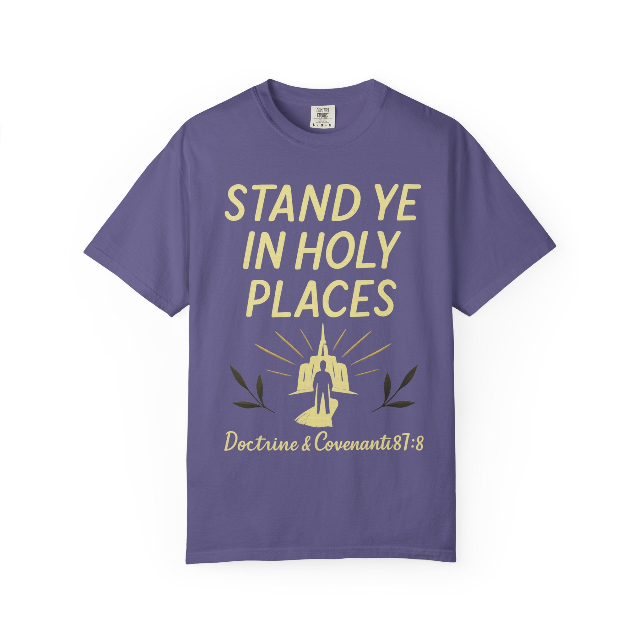 "Stand in Holy Places" Unisex Garment-Dyed T-shirt
