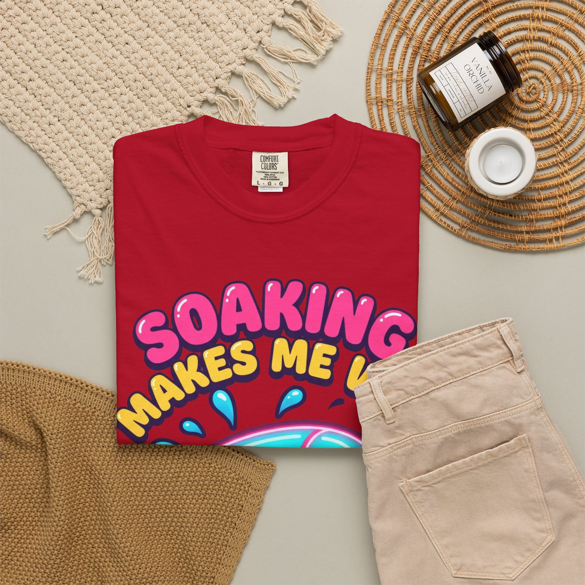 Soaking Makes Me Wet Unisex Garment-Dyed Tee