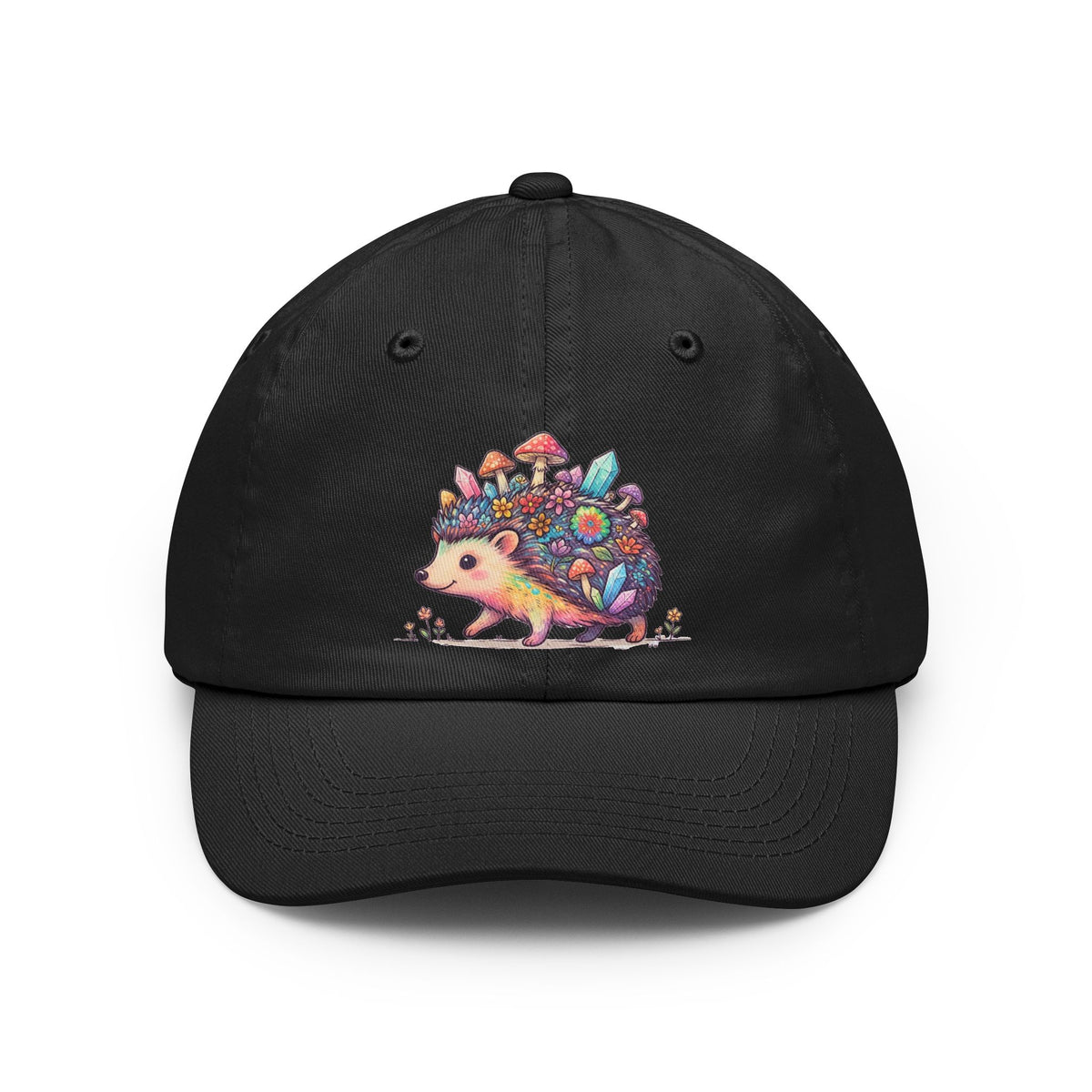 Color: Black | Hippy Hedgehog Dad Hat