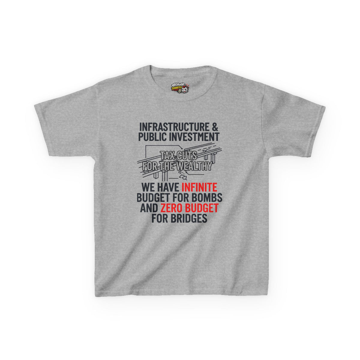Protest Series - Fix The Roads Kids Tee