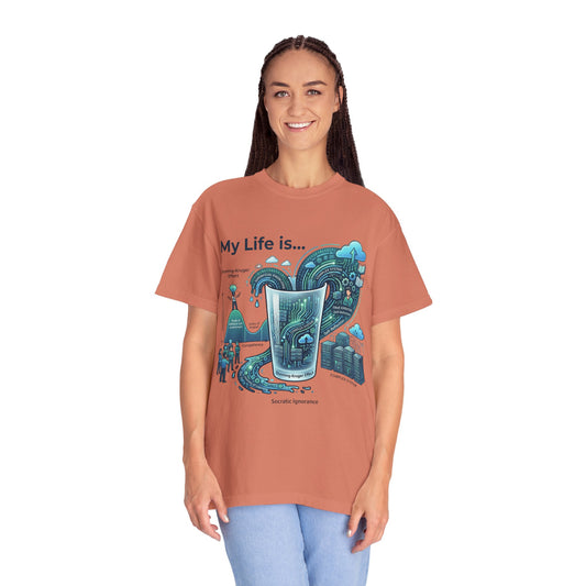 "Dunning Kruger" Unisex Garment-Dyed T-shirt