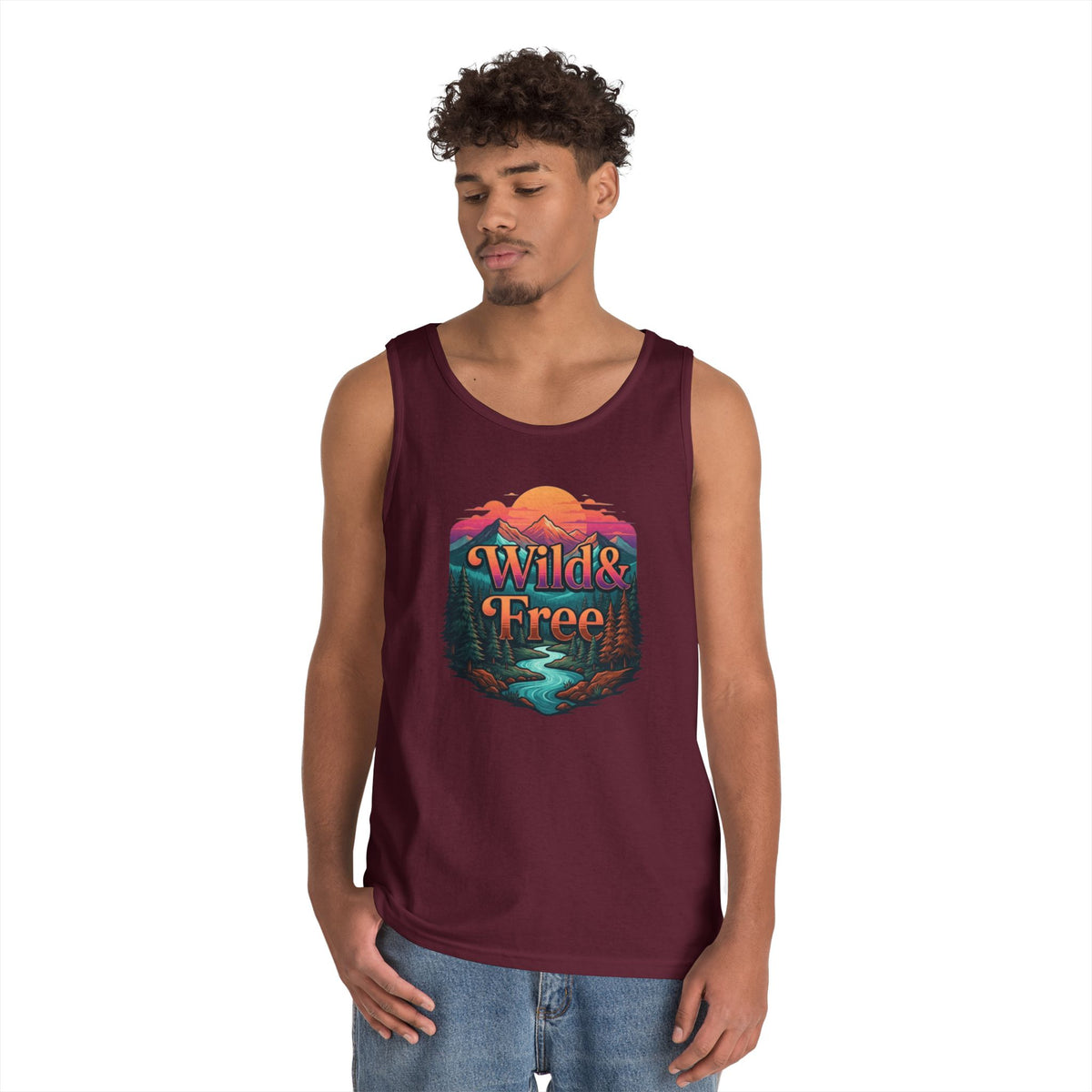 Color: Maroon | Wild & Free Tank Top