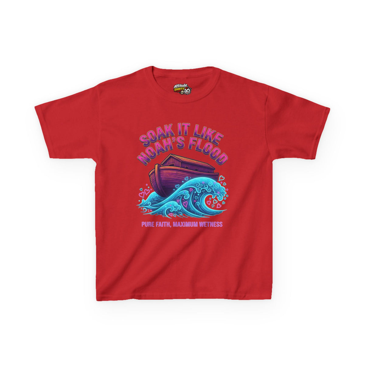 "Good Book Series Soak it Like Noah's Flood" Kids Tee