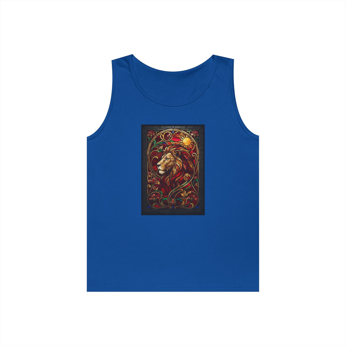 "Stained Glass Sign LEO" Tank Top
