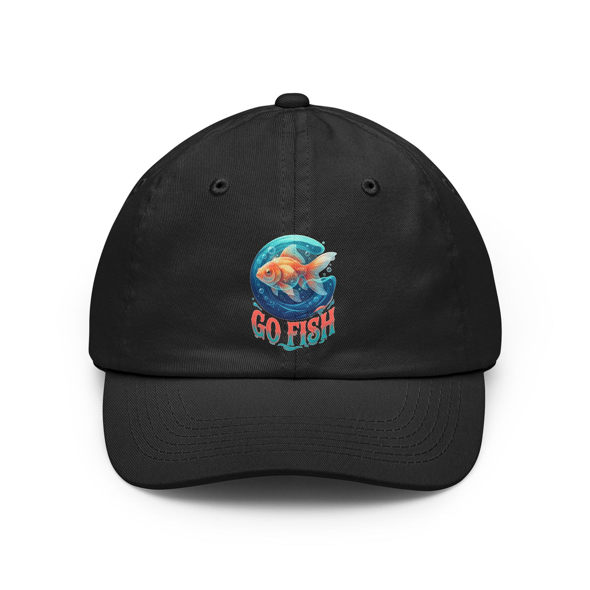 Color: Black | Go Fish Dad Hat