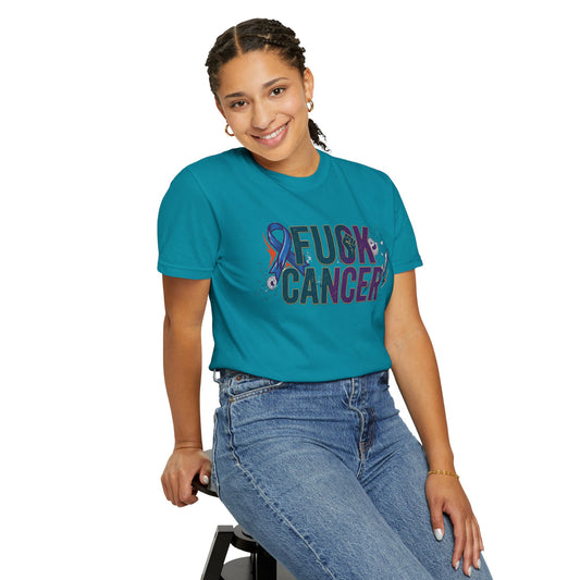 Two Words for Cancer | Garment-Dyed Tee — AttitudeShirts