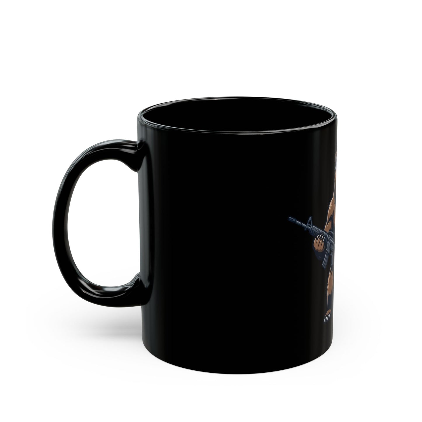 "Right to Arm Bears" Black Ceramic Mug — Graphic