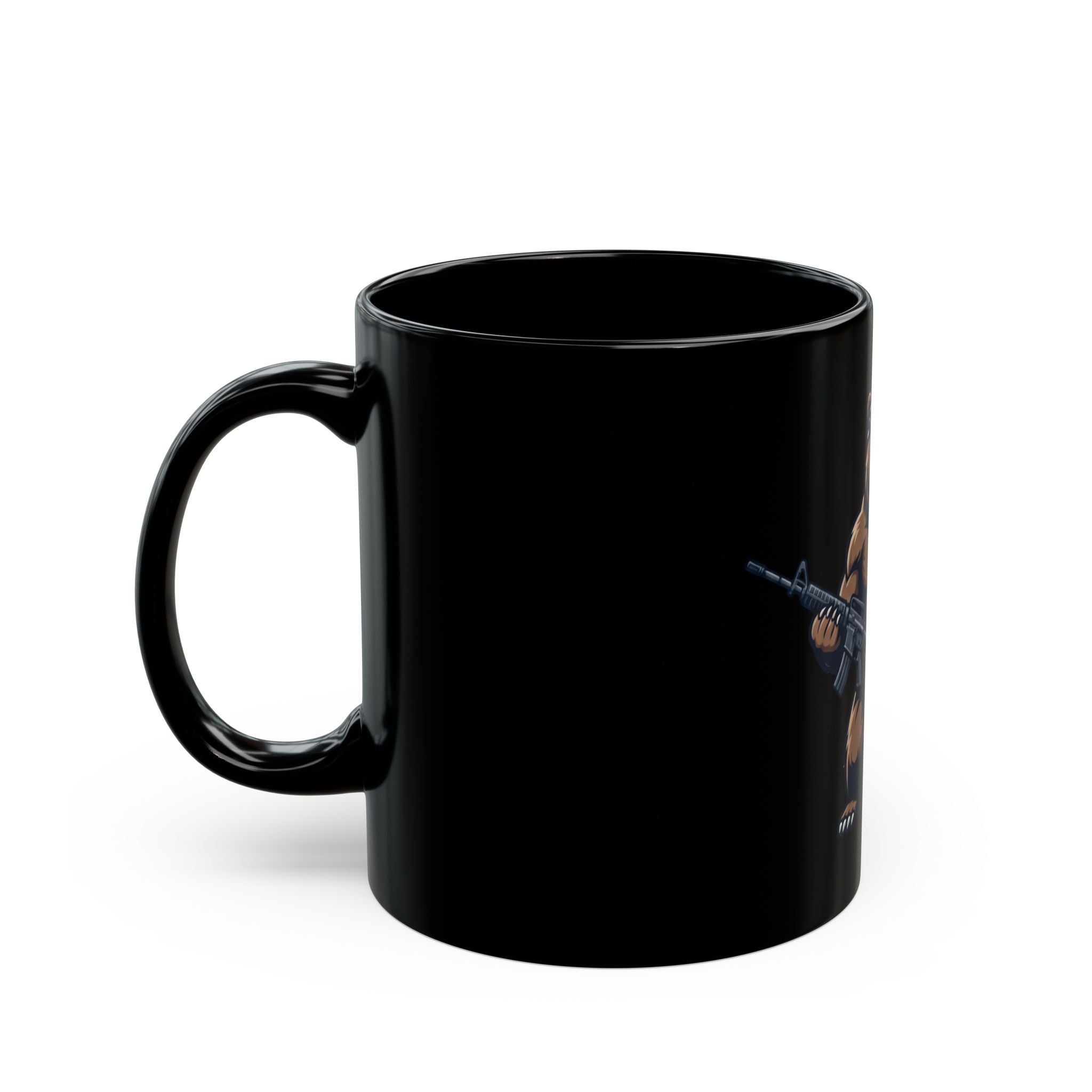 "Right to Arm Bears" Black Ceramic Mug — Graphic