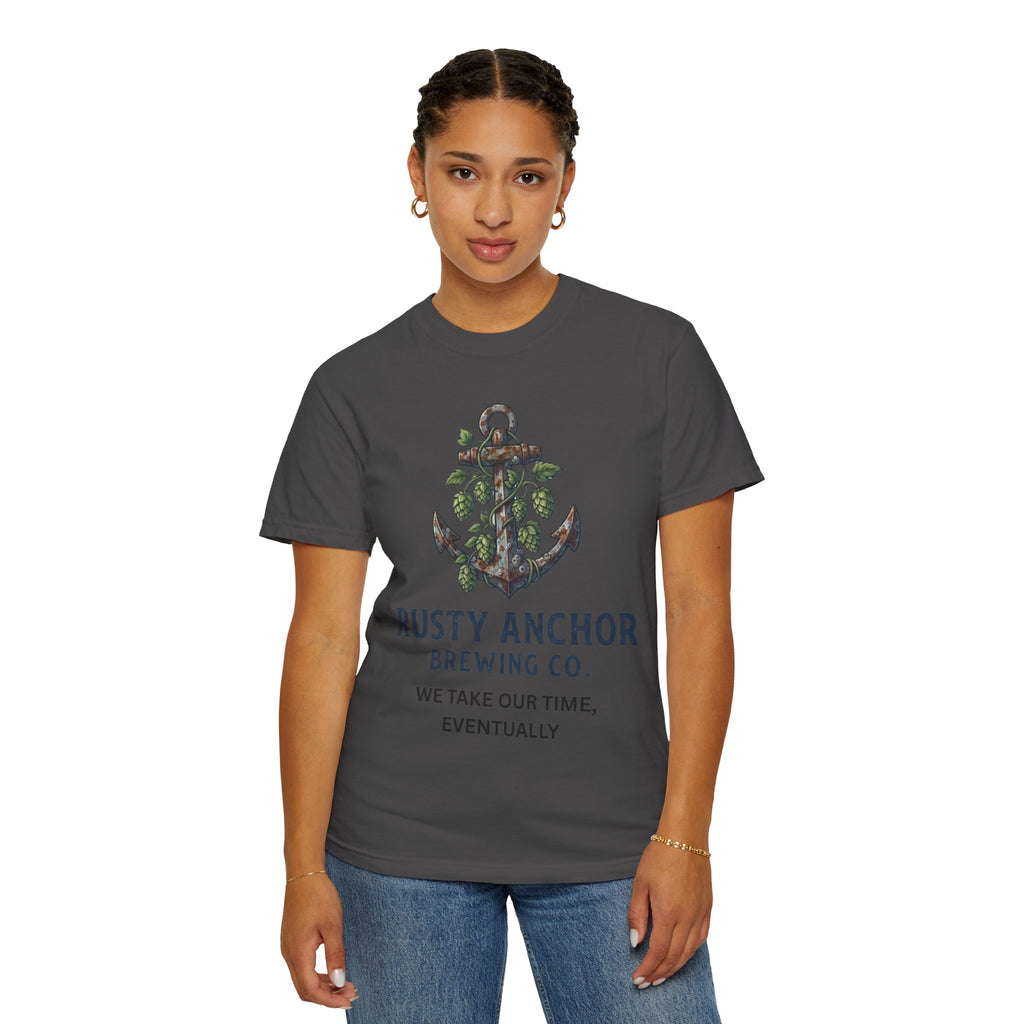 "Rusty Anchor Brewing" Unisex Garment-Dyed Tee