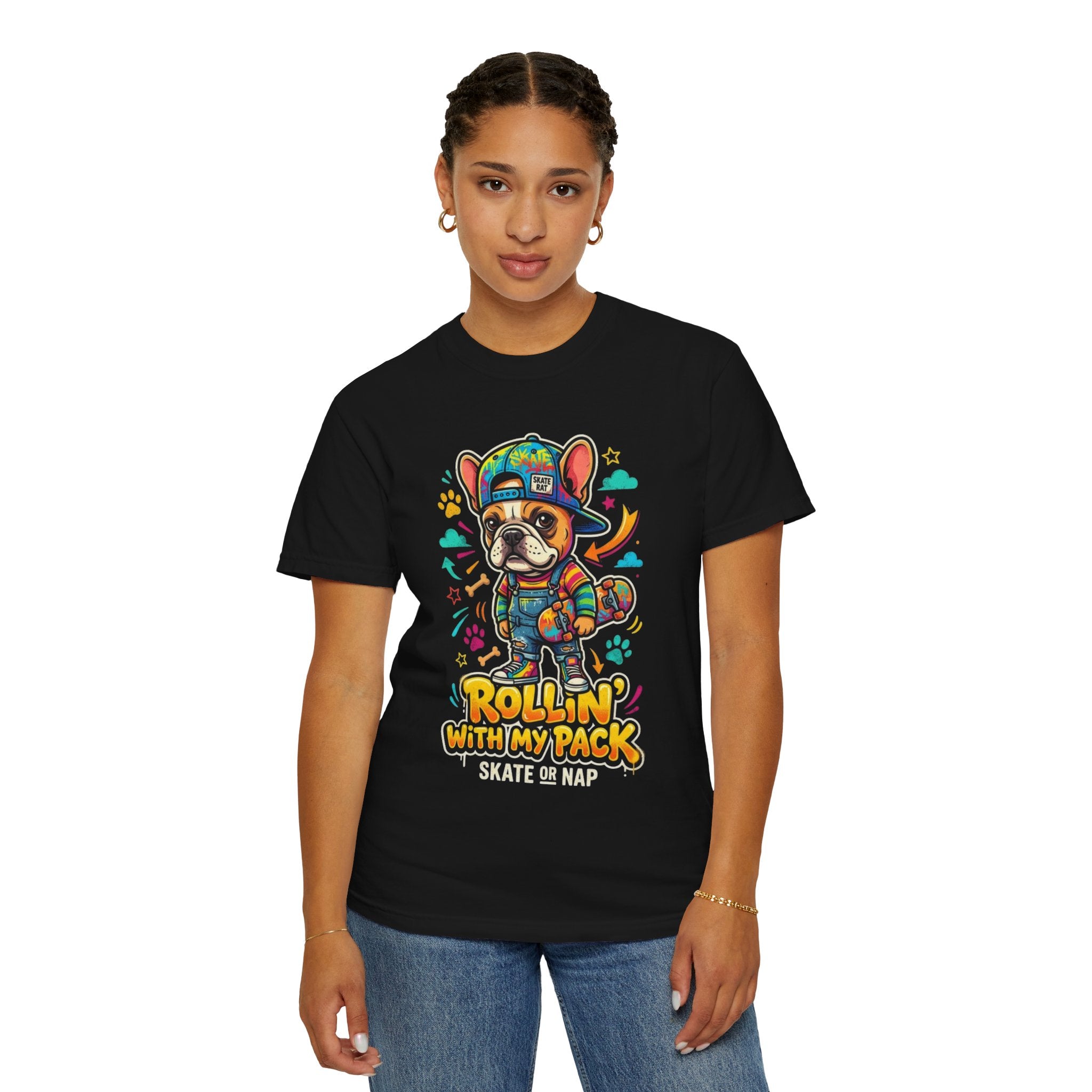 "Rollin With My Pack" Unisex Garment-Dyed Tee