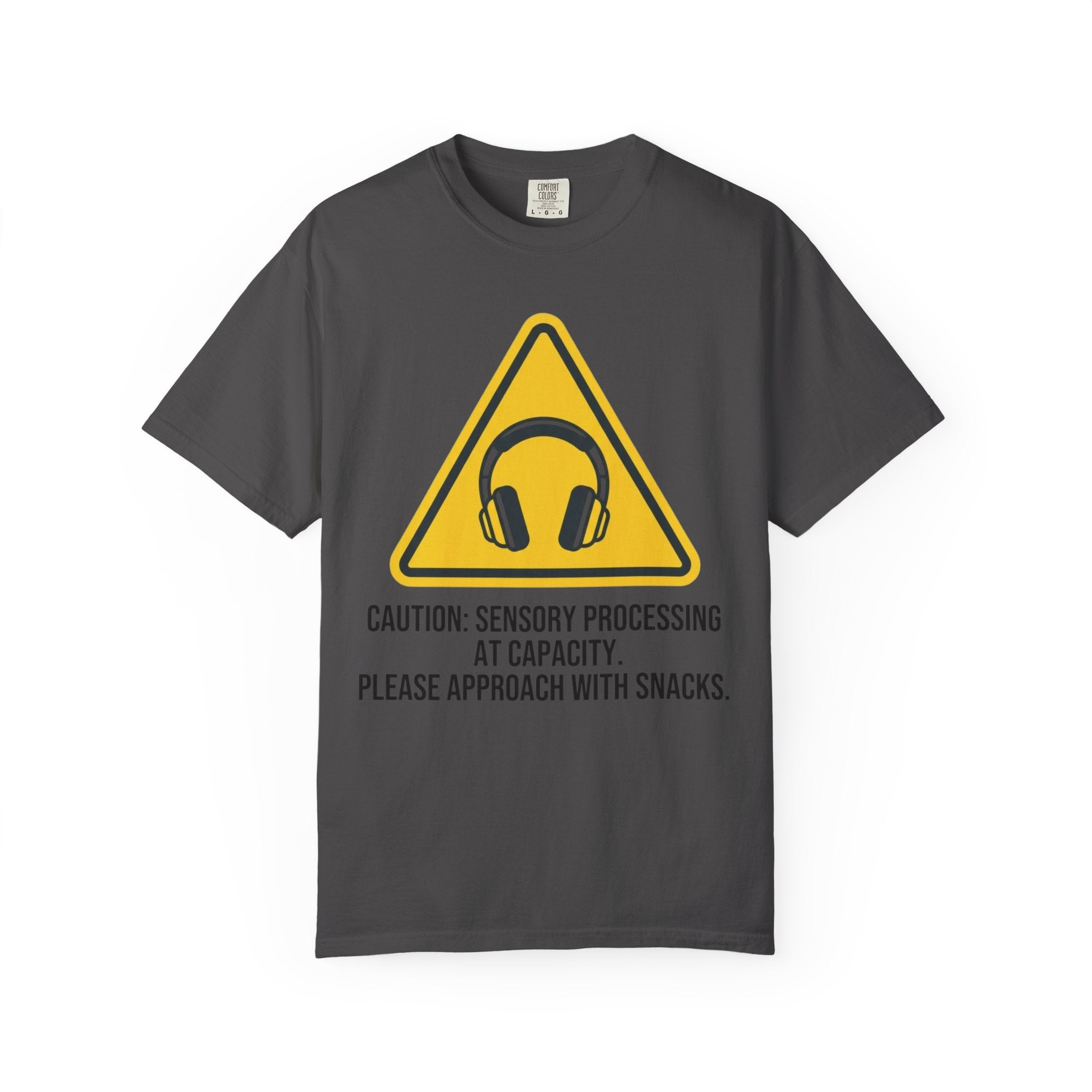 "Sensory At Capacity" Unisex Garment-Dyed Tee