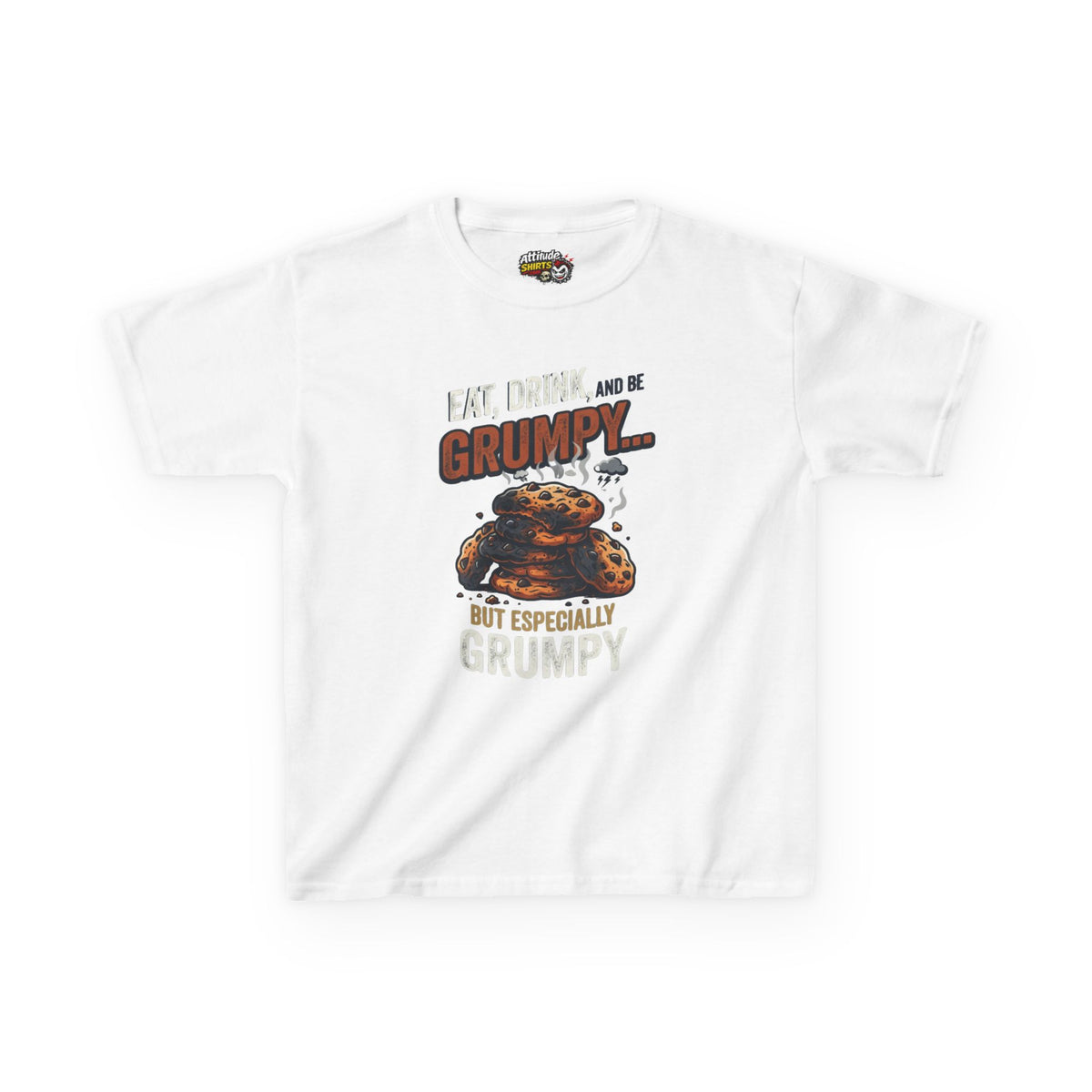 Eat Drink And Be Grumpy Kids Tee
