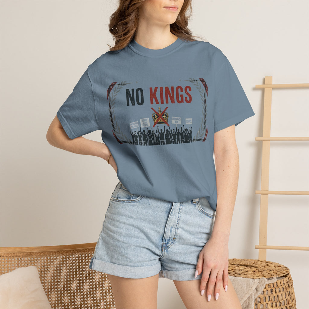 No Kings, No Masters | Garment-Dyed Tee — AttitudeShirts