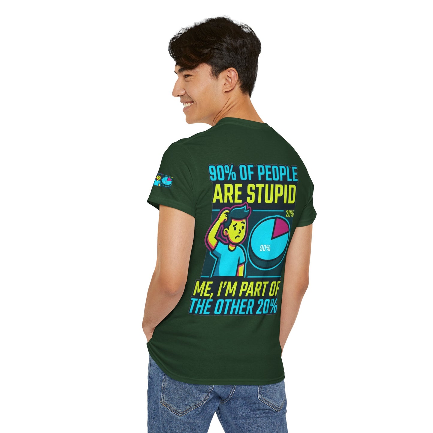 "90% Of People Are Stupid" Premium Graphic Tee