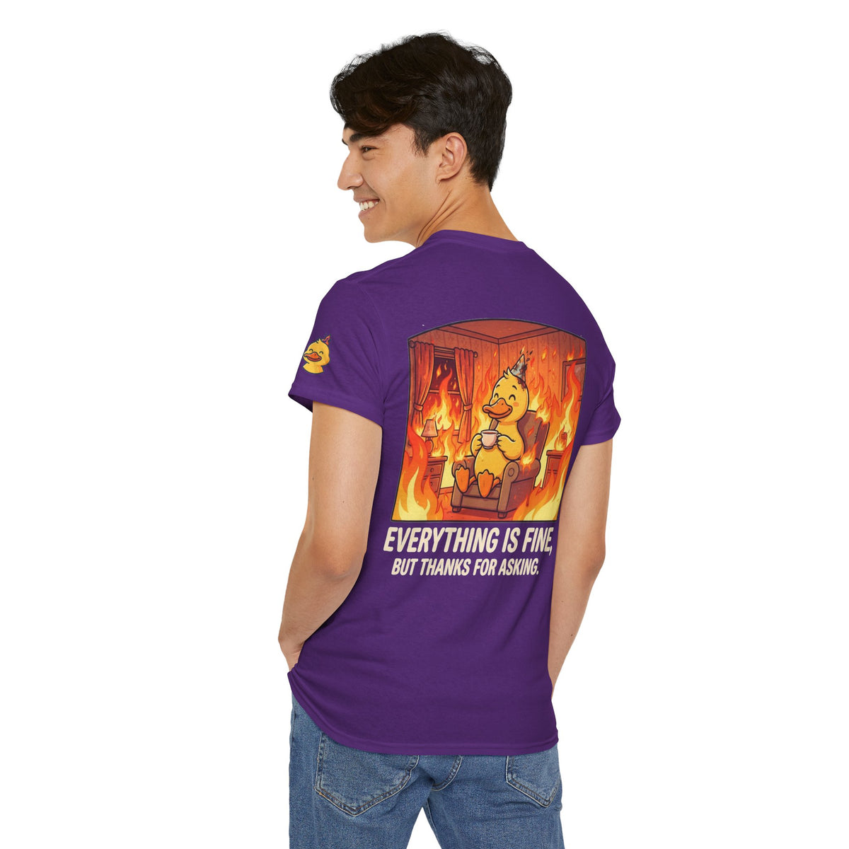 Color: Purple | Everything Is Okay Premium Graphic Tee