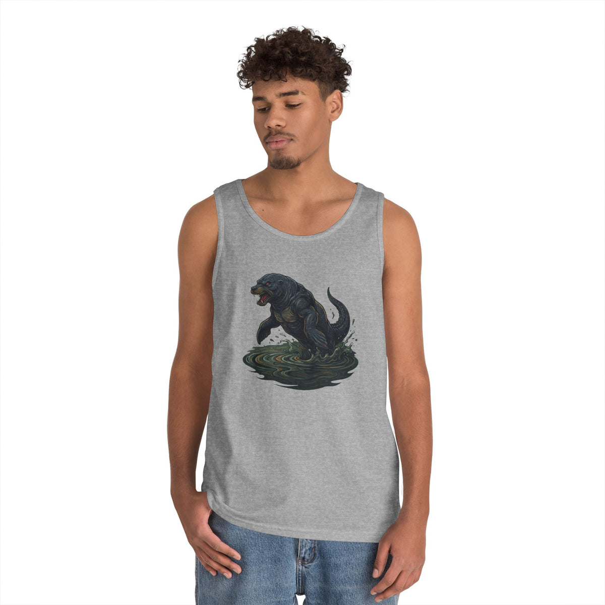 Color: Sport Grey | Bunyip (Australian Aboriginal Mythology) Tank Top