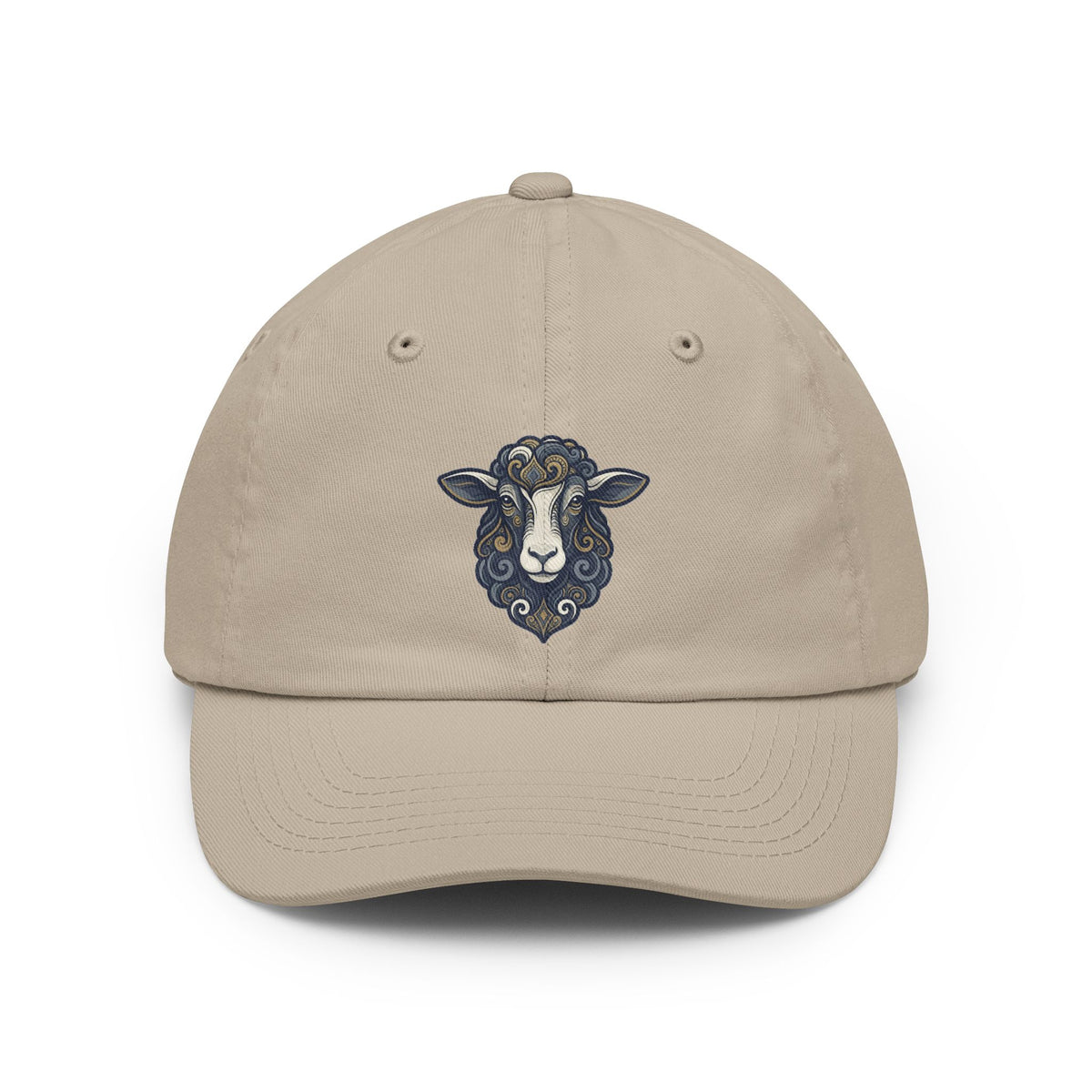 Color: Stone | Barnyard Sheep Dad Hat — Graphic