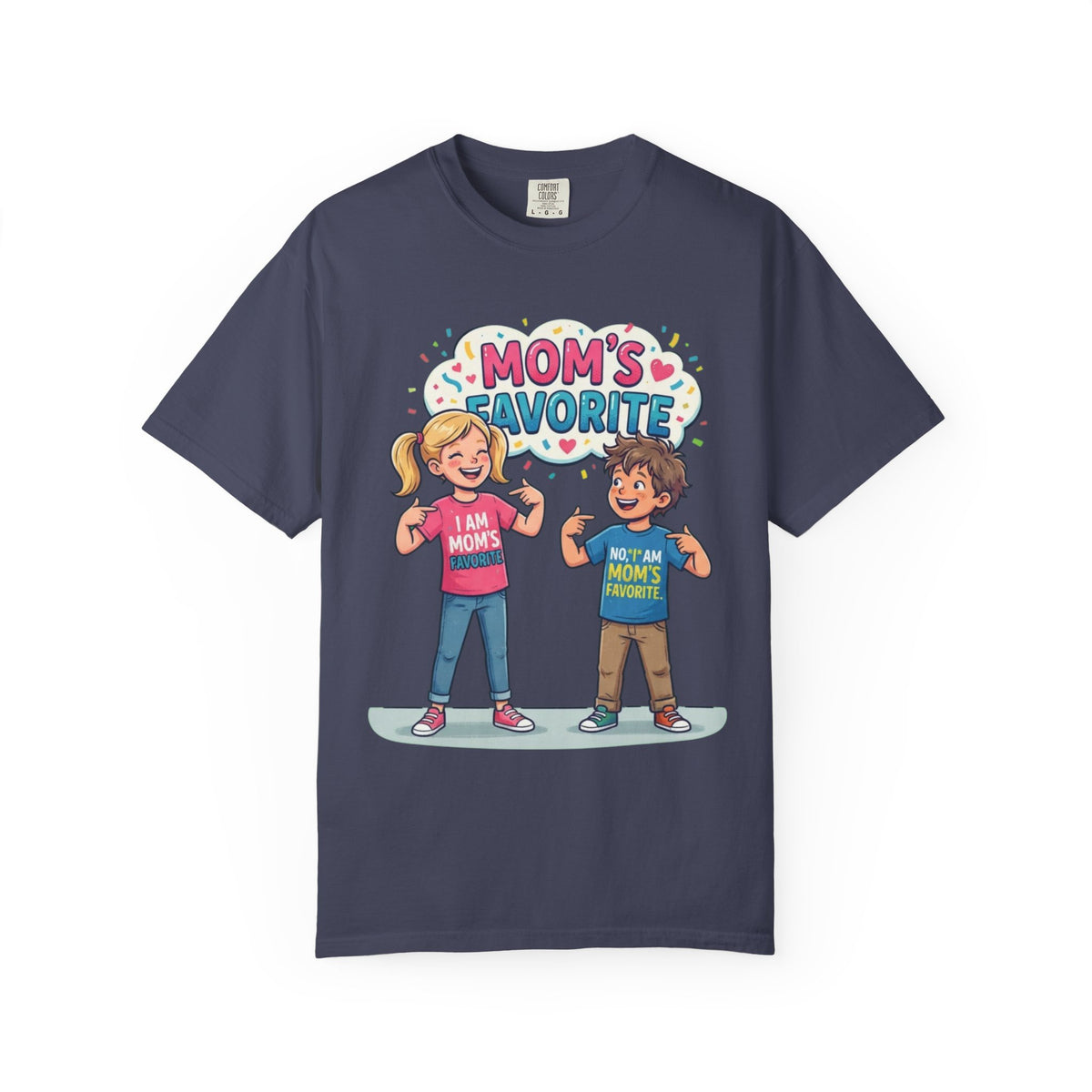 Color: Denim | Mom's Favorite Unisex Garment-Dyed Tee