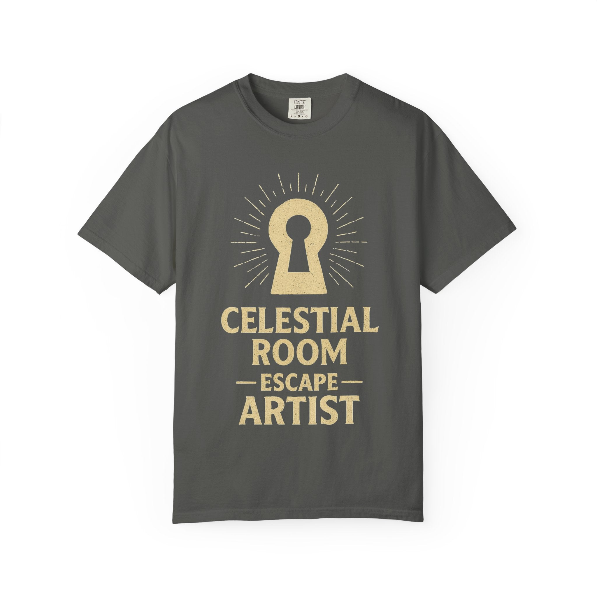 "Celestial Room Escape Artist" Unisex Garment-Dyed T-shirt