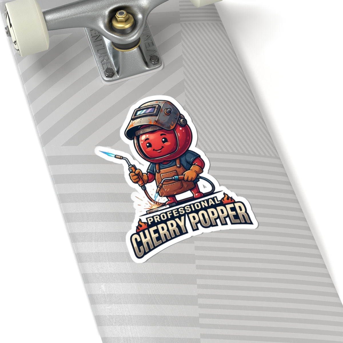 "Professional Cherry Popper" Sticker — Main