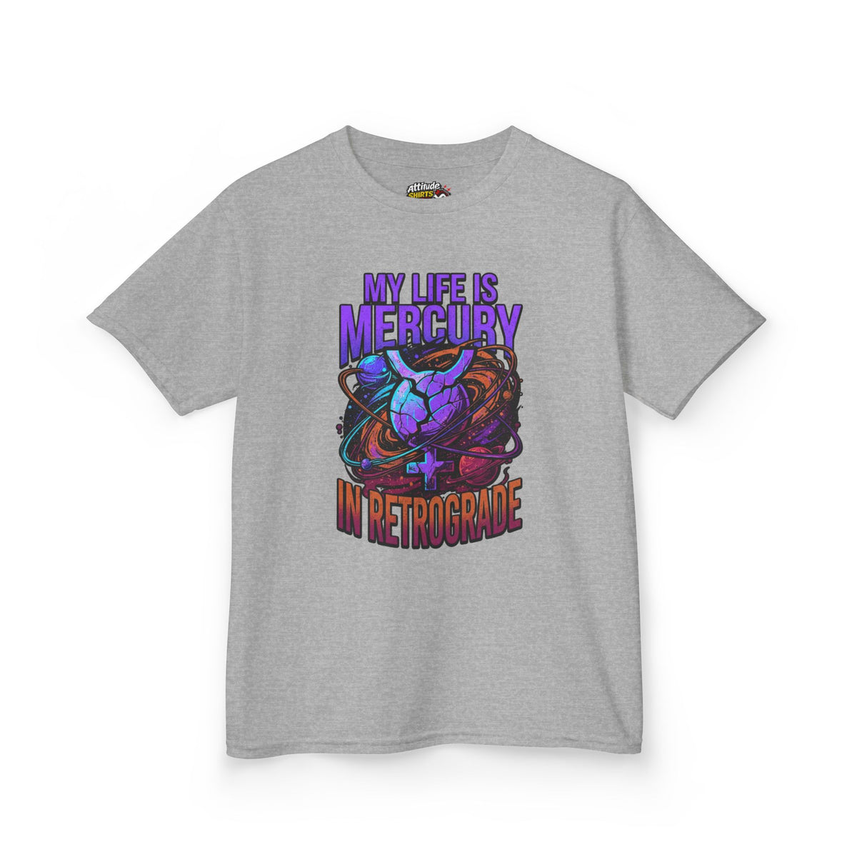 Color: Sport Grey | My Life Is Mercury in Retrograde Kids Tee