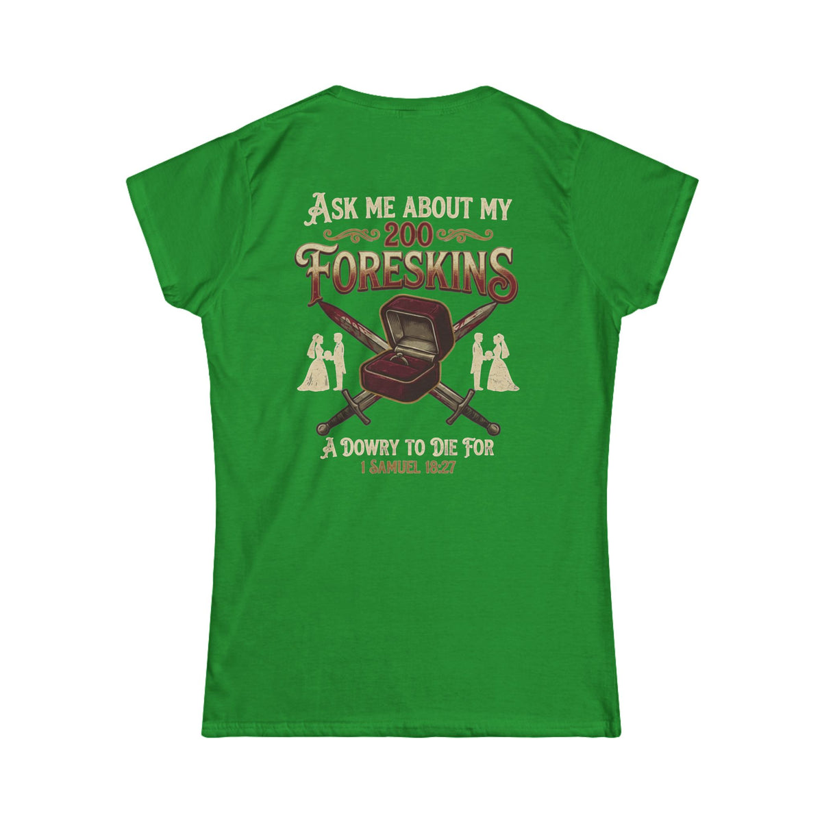 "Good Book Series 200 Foreskins" Women's Tee