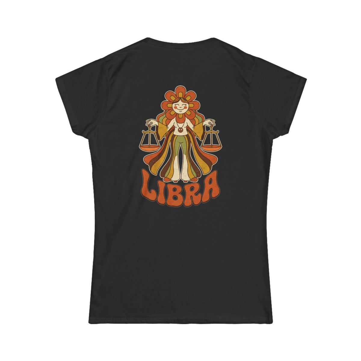 "Retro Mascot Groovy Libra" Women's Tee