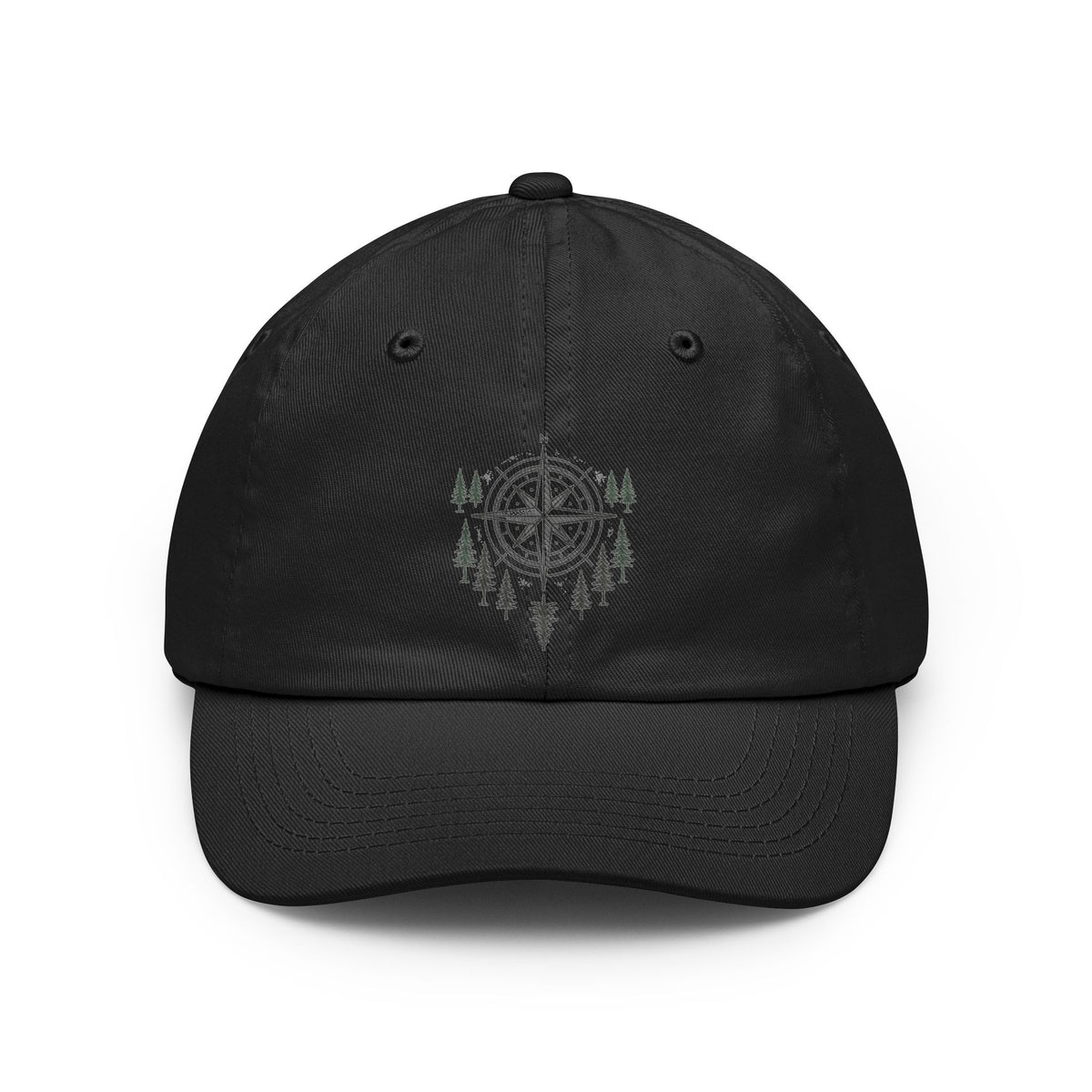 Color: Black | Compass Dad Hat — Graphic