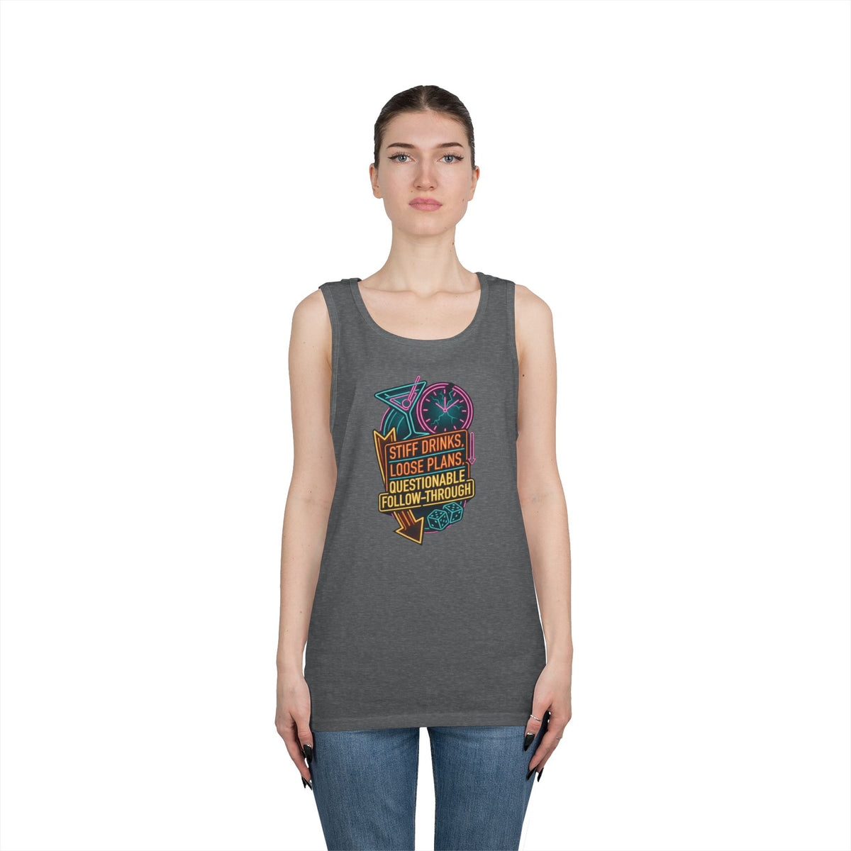 "Stiff Drinks Loose Plans" Tank Top