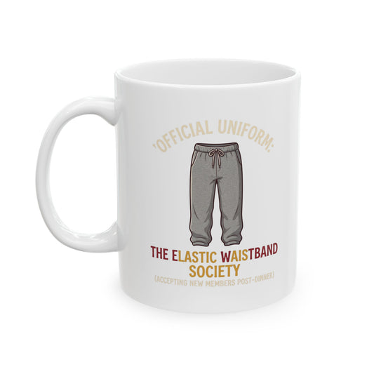 "Offical Thanksgiving Uniform" White Ceramic Mug