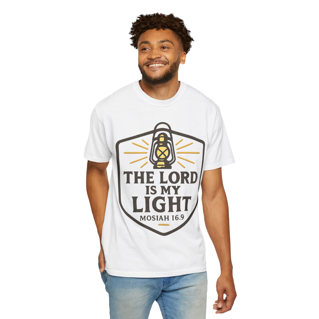 "The Lord is My Light" Unisex Garment-Dyed T-shirt