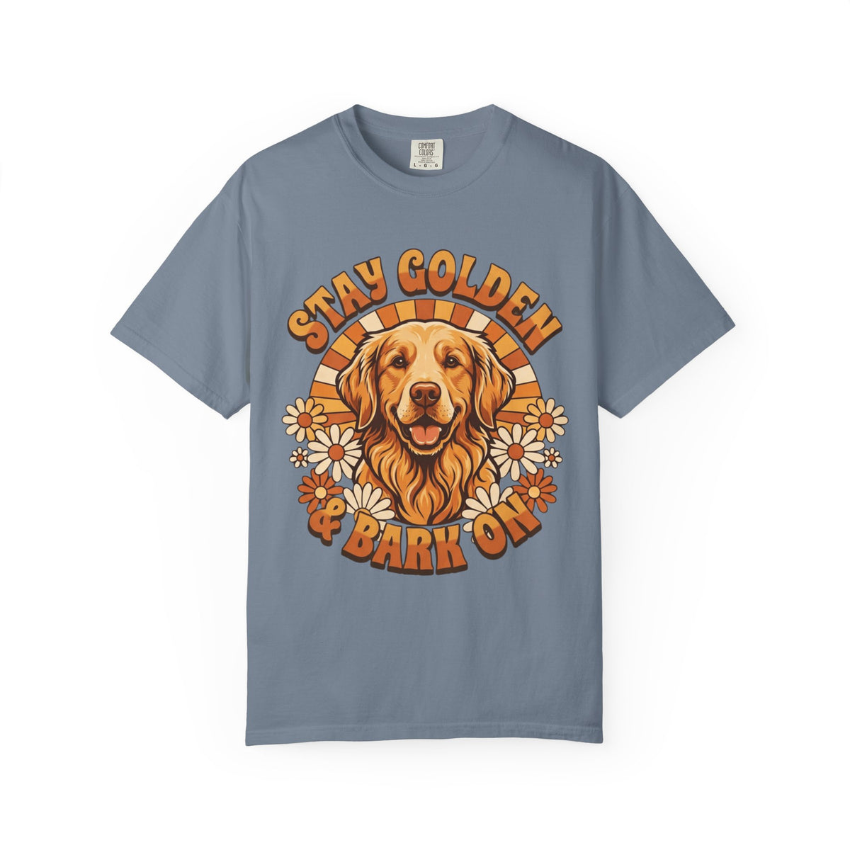 "Stay Golden & Bark On" Unisex Garment-Dyed Tee