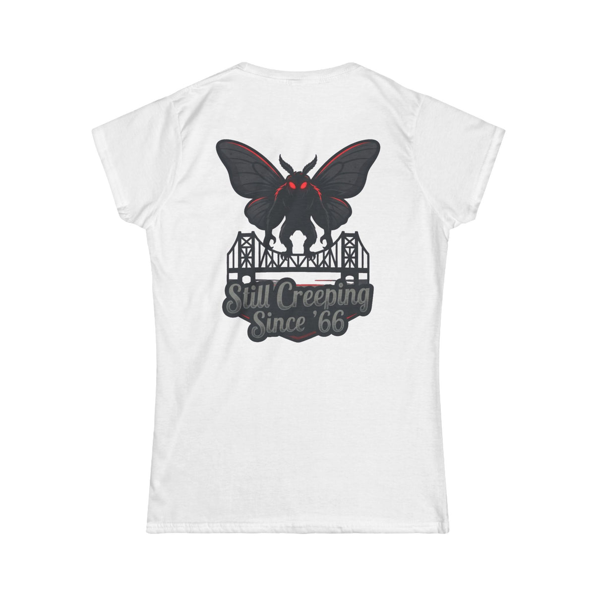 Color: White | Mothman (West Virginia, USA) Women's Tee