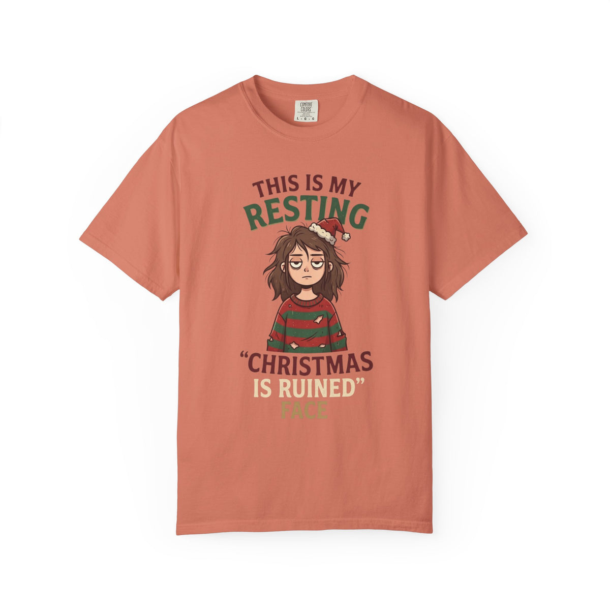 "Christmas Is Ruined" Unisex Garment-Dyed Tee