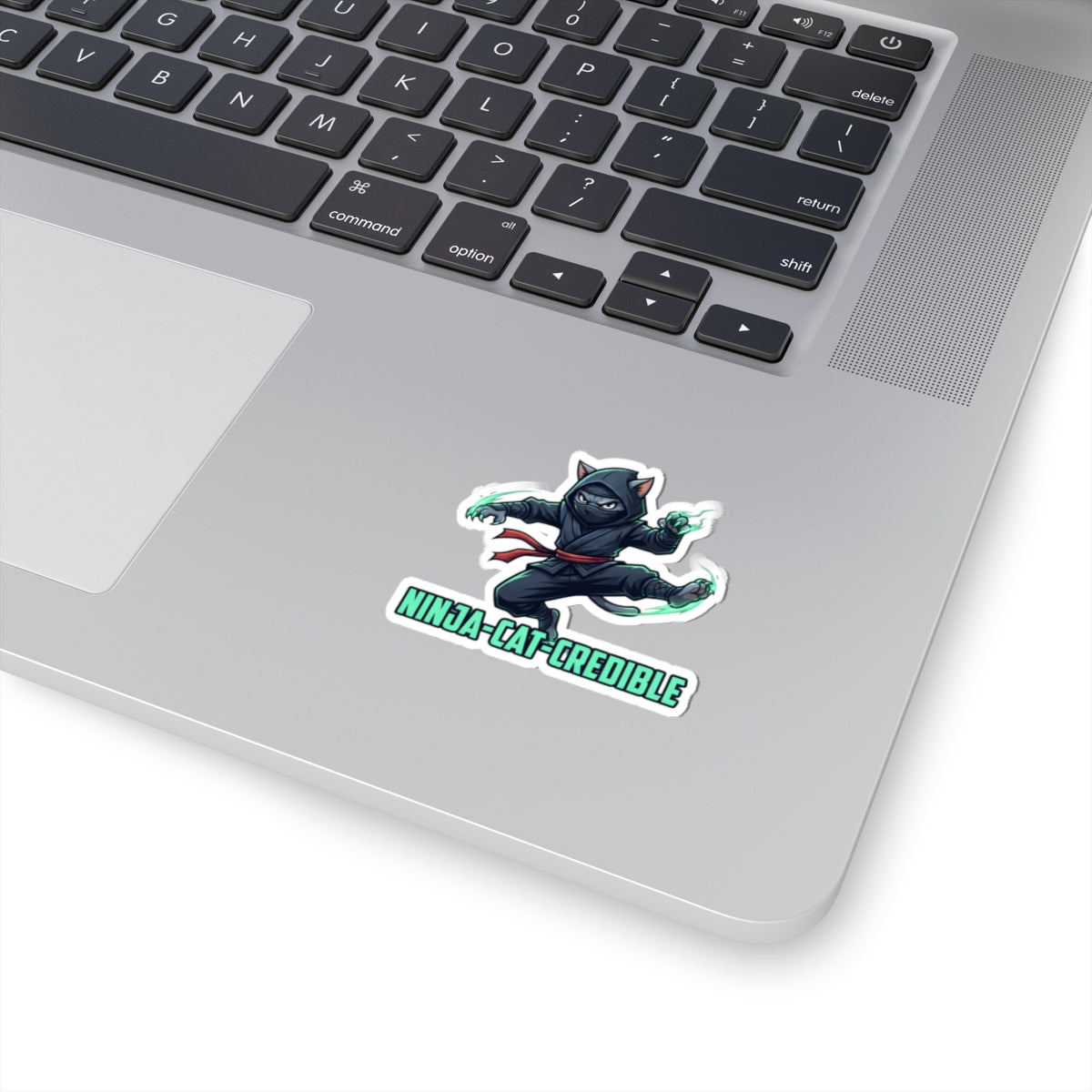 "Ninja Cat Credible" Sticker — Main
