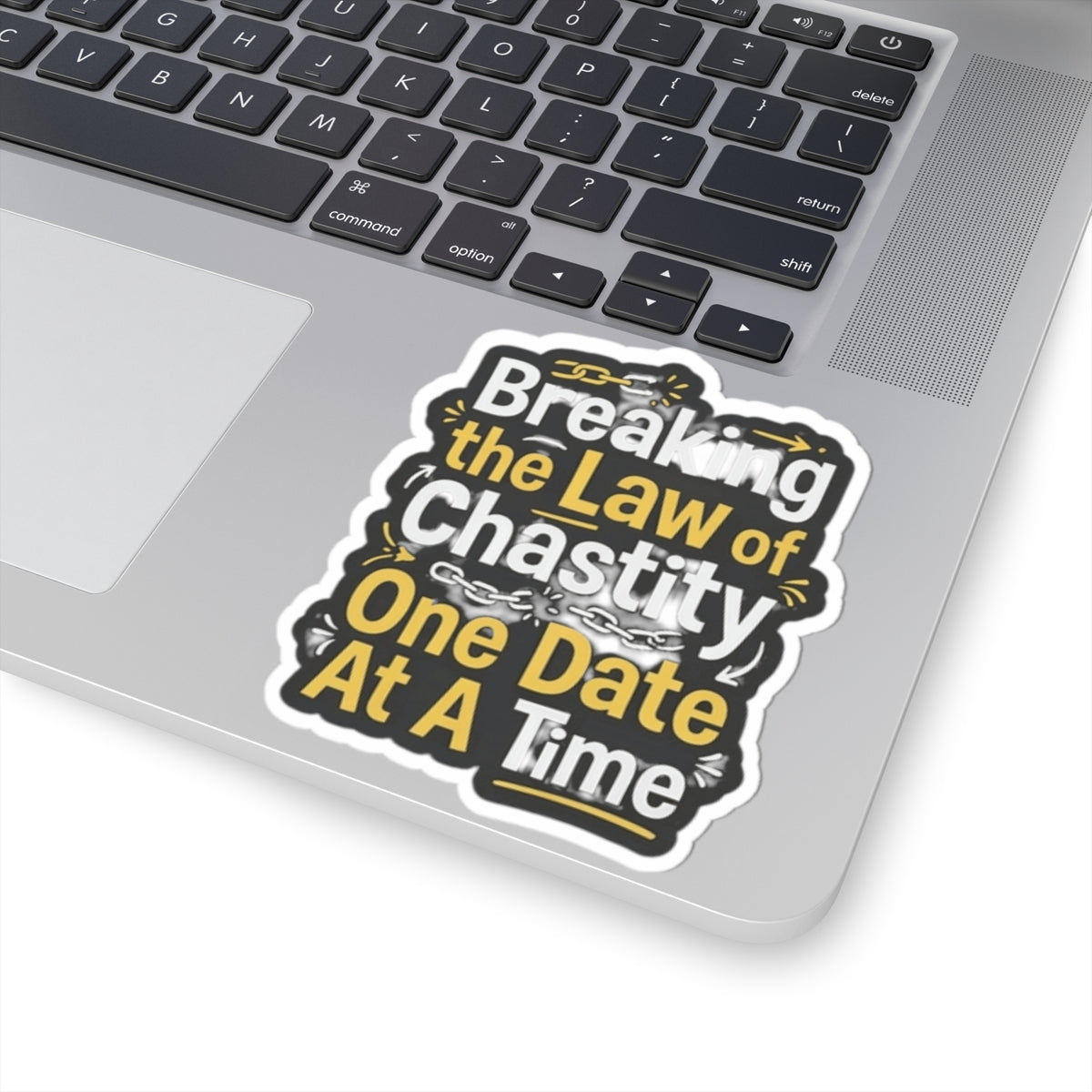 "Breaking the Law of Chastity" Sticker — Main