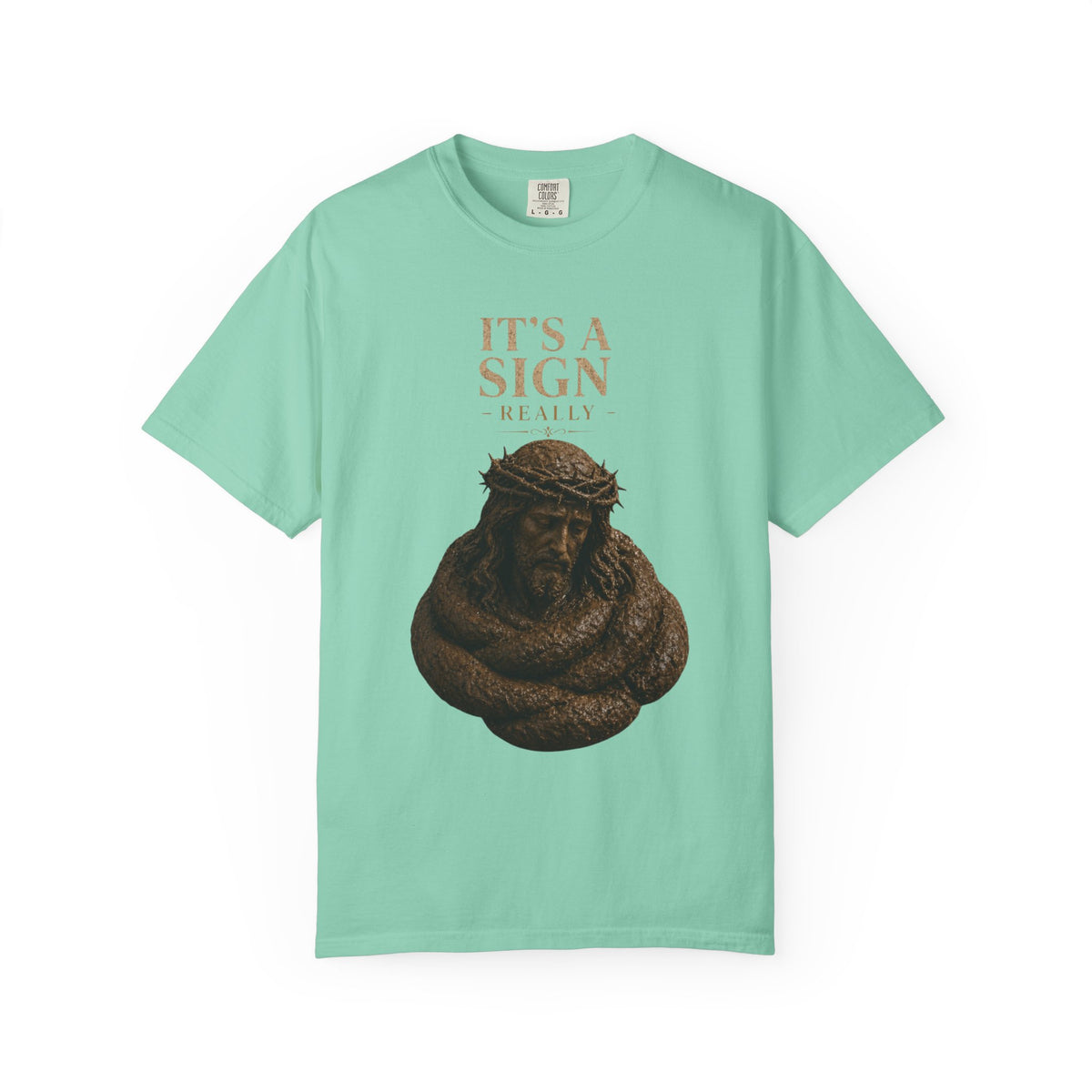 "Good Book Series It's a Sign - Really" Unisex Garment-Dyed Tee