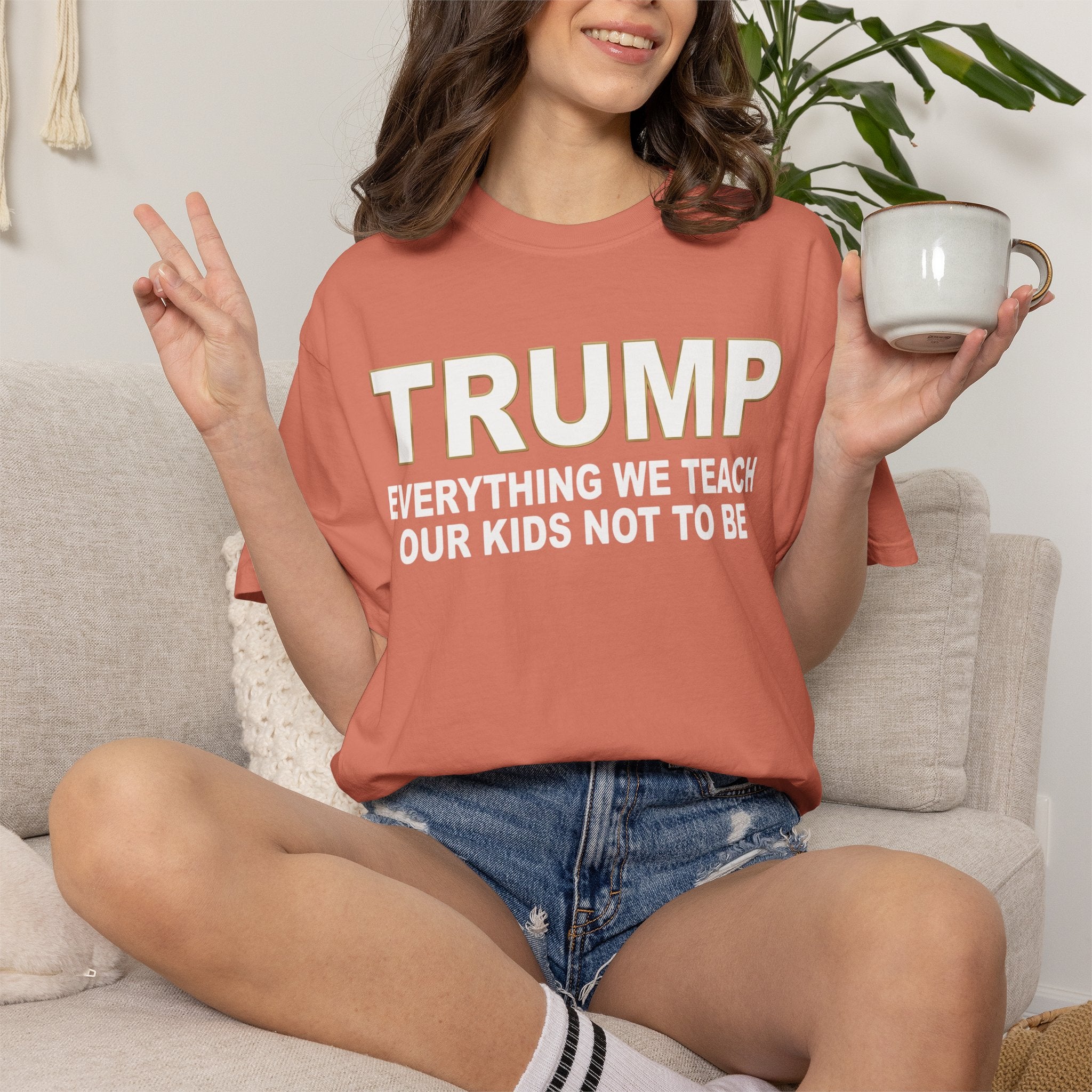 "Everything We Teach Our Kids Not To Be" Unisex Garment-Dyed Tee