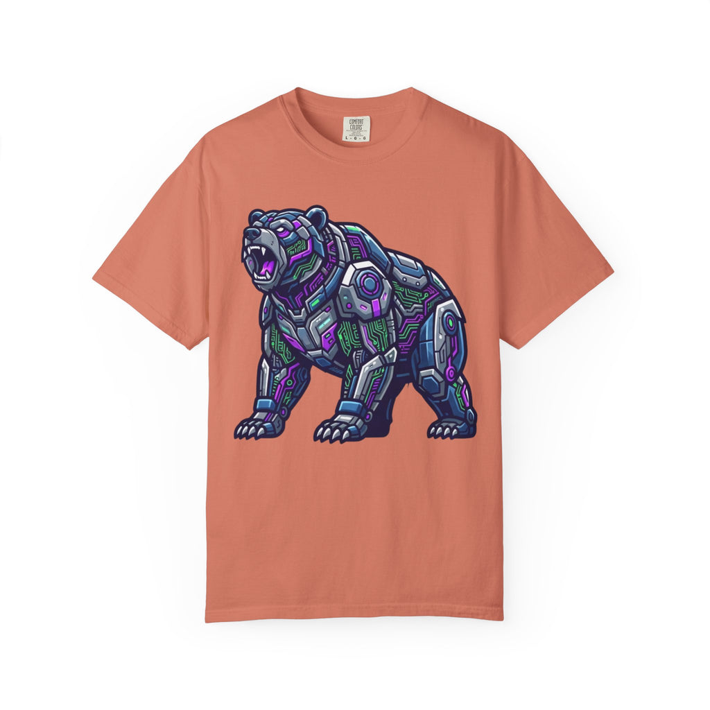 "Cyber Bear" Unisex Garment-Dyed Tee