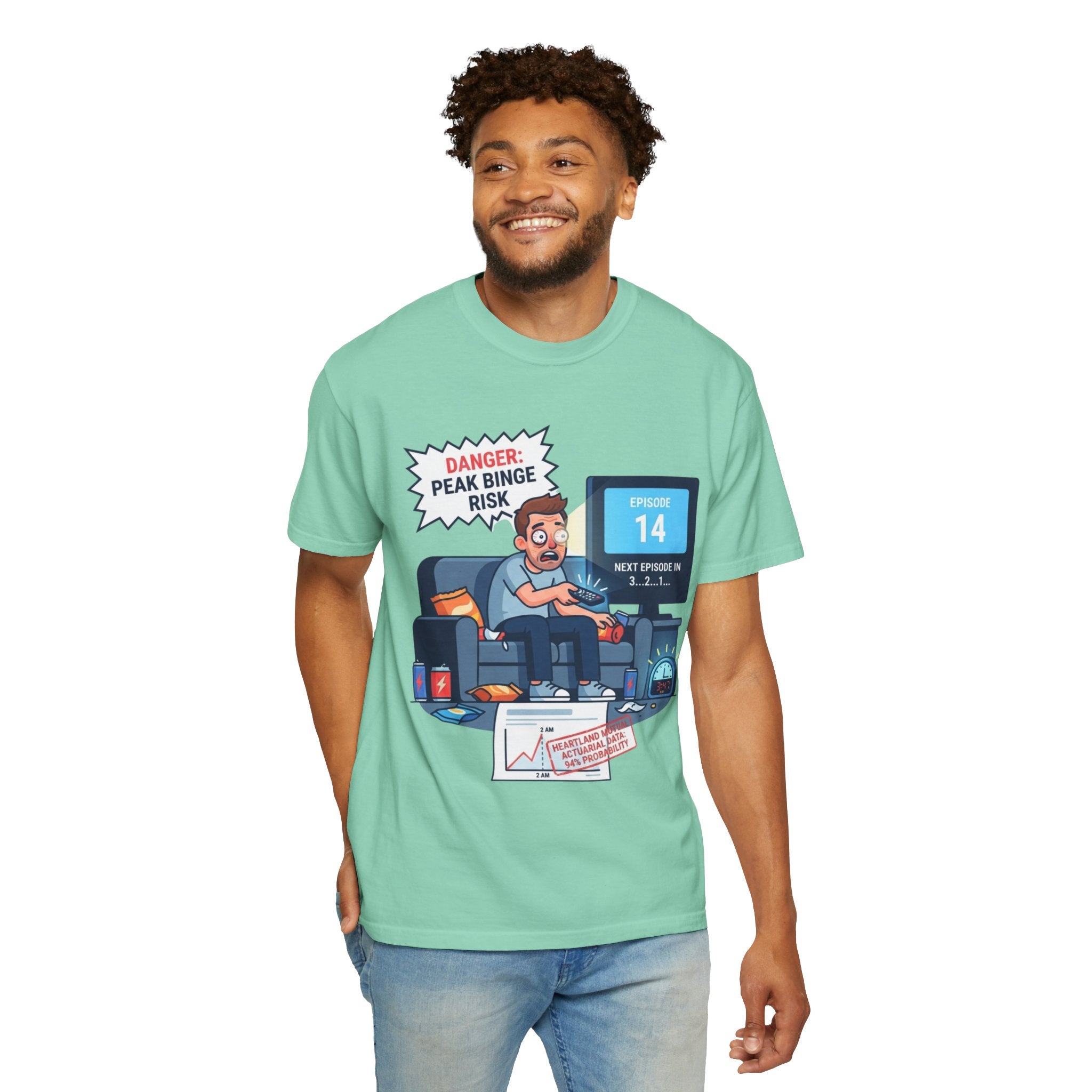 "Peak Bing Risk" Unisex Garment-Dyed Tee