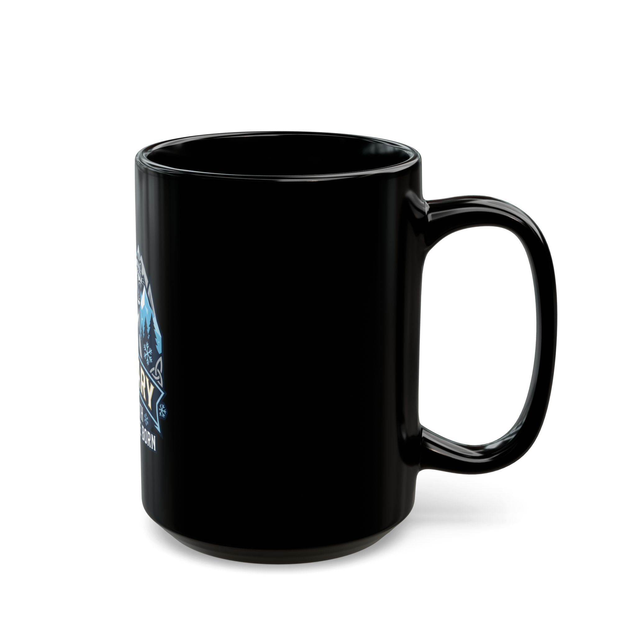 "January Legend" Black Ceramic Mug