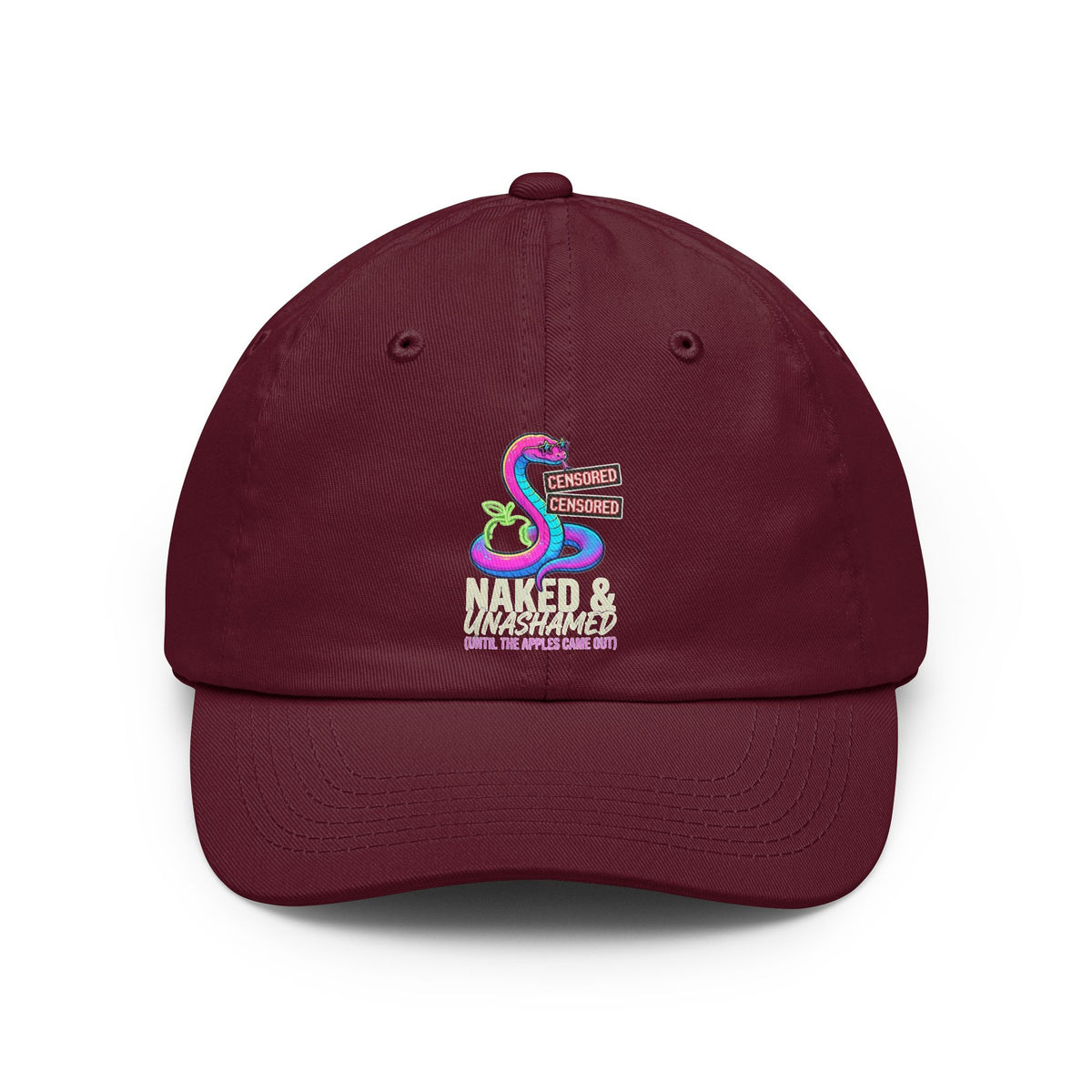 Color: Maroon | Good Book Series Naked & Unashamed Dad Hat