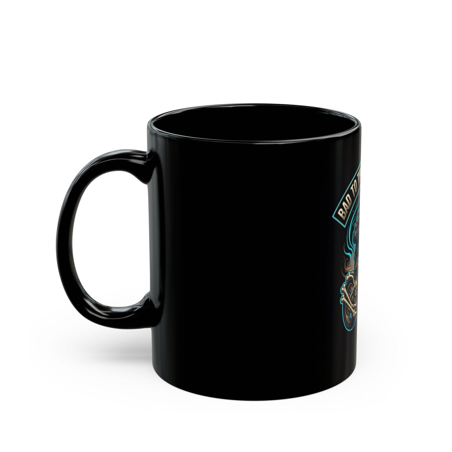 "Bad to the Bone Marrow" Black Ceramic Mug