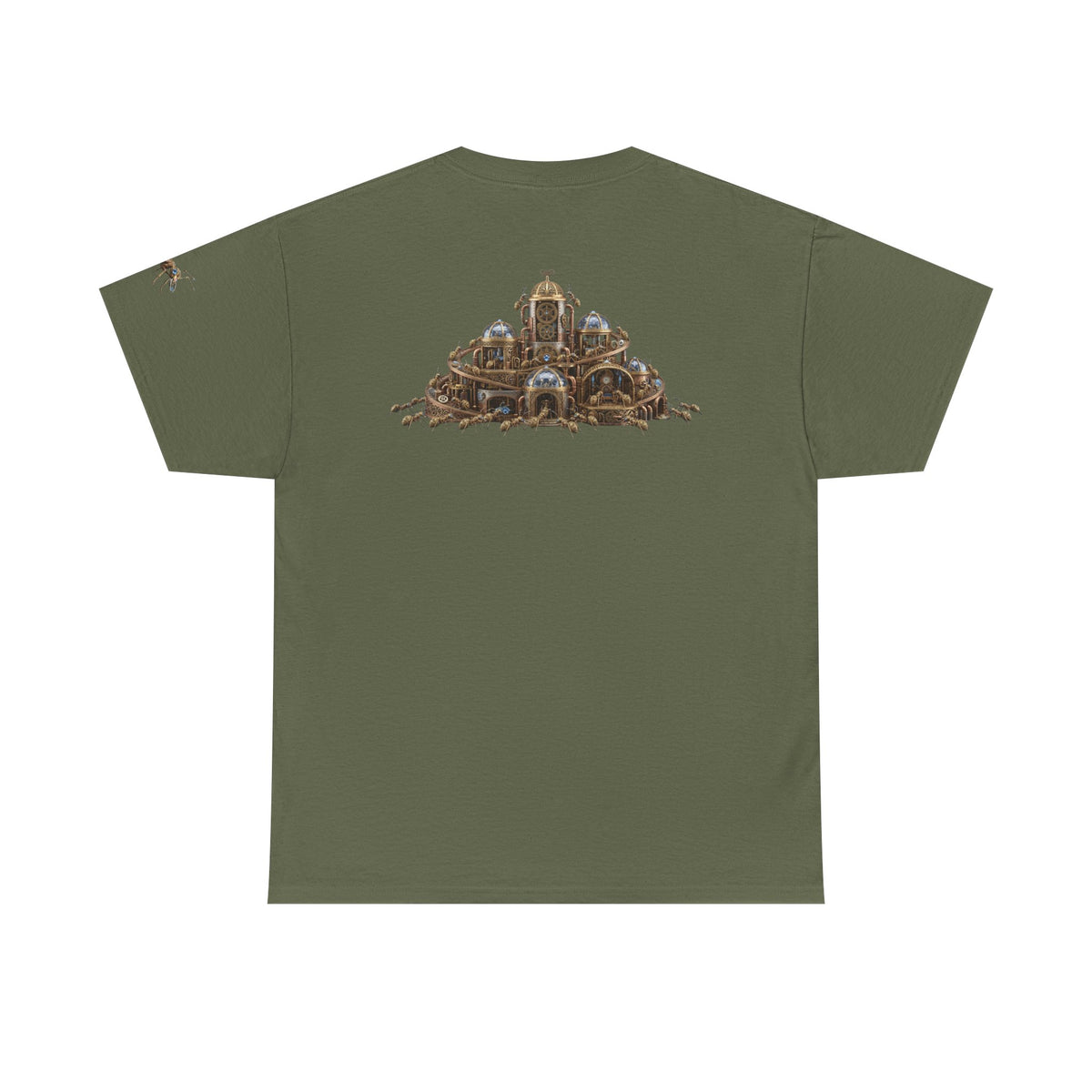 Color: Military Green | Cyber Ants Premium Graphic Tee