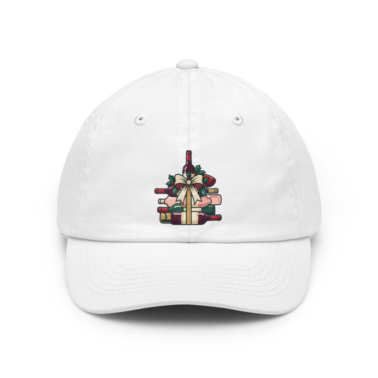 Color: White | Santa Bring Me Wine Dad Hat