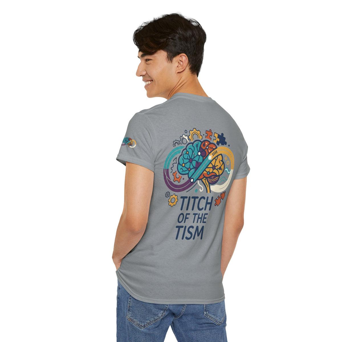 Color: Gravel | Titch of the Tism Premium Graphic Tee
