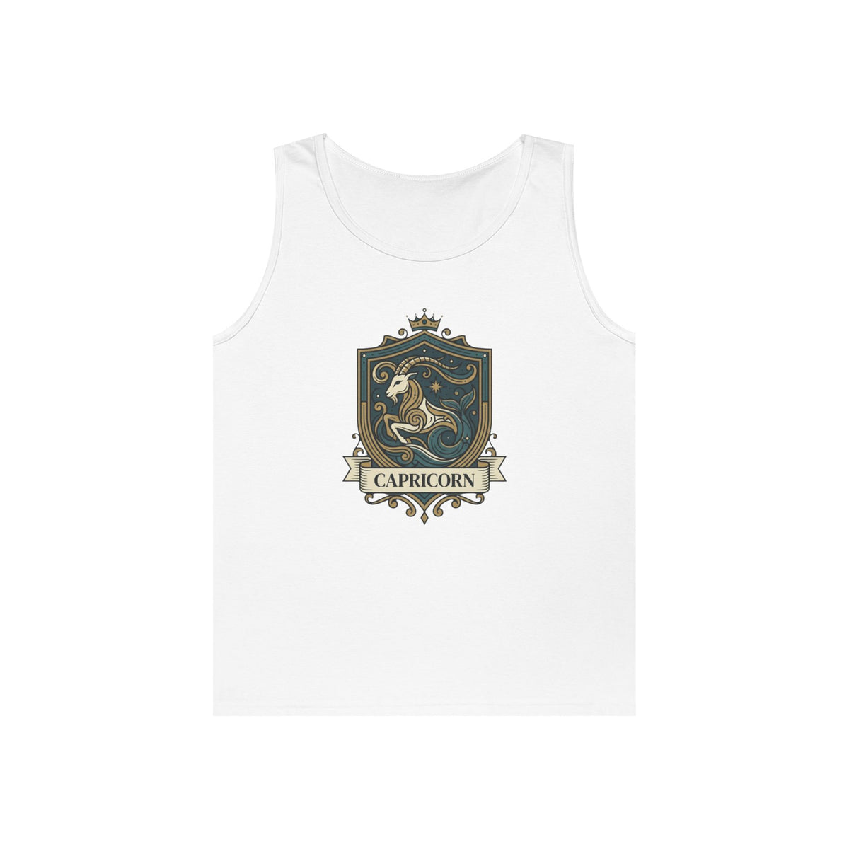 "Capricorn- The Sea-Goat Crest" Tank Top